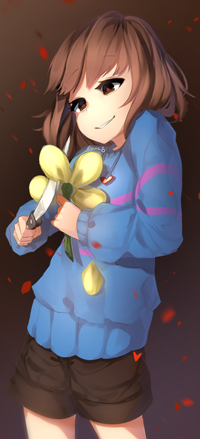 99px.ru аватар Frisk / Фриск из игры Undertale, by Sasoura