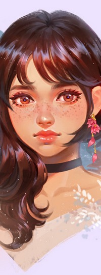 99px.ru аватар Девушка с розовой сережкой в ухе, by Karmen Loh