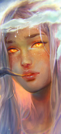 Аватар вконтакте Белокурая девушка с янтарными глазами, by zephy0