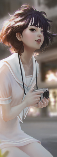 99px.ru аватар Девушка с фотоаппаратом, by webang111