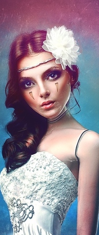 99px.ru аватар Девушка с цветком на голове
