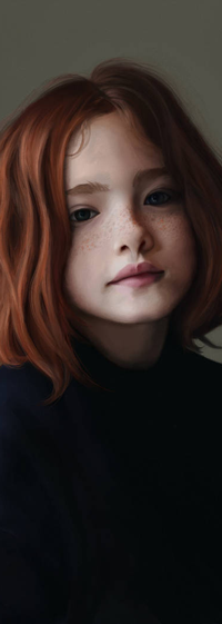 Аватар вконтакте Рыжеволосая девушка с веснушками, by Braisse01