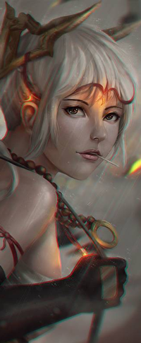 Аватар вконтакте Белокурая девушка под дождем, by rotisusu