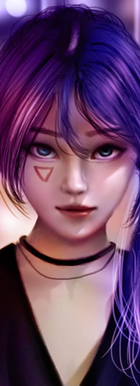 99px.ru аватар Девушка с сиренево-фиолетовыми волосами, by NagaW
