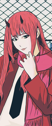 Аватар вконтакте Zero Two / Зеро Ту из аниме Darling in the FranXX / Милый во Франкcе, by yomichiboy