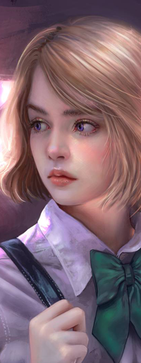 Аватар вконтакте Светловолосая школьница, by Elvanlin