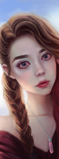 Аватар вконтакте Рыжеволосая голубоглазая девушка, by Elvanlin