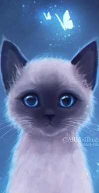 Аватар вконтакте Сиамский котенок, by ARiA-Illustration