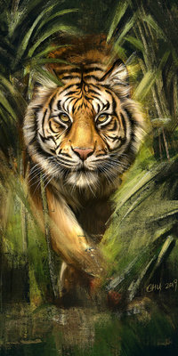 99px.ru аватар Тигр за листвой