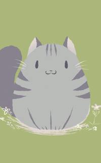 99px.ru аватар Пухленький серый котик, by FantasyYume