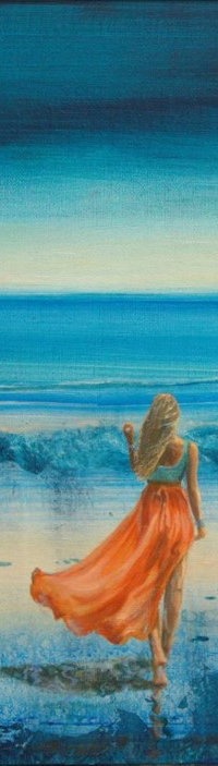 99px.ru аватар Девушка в развевающемся платье стоит у моря
