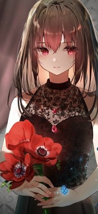 99px.ru аватар Девочка с маками в руках