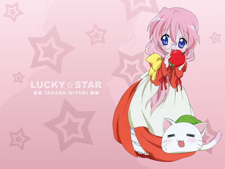 Обои на рабочий стол Lucky Star - Takara Miyuki