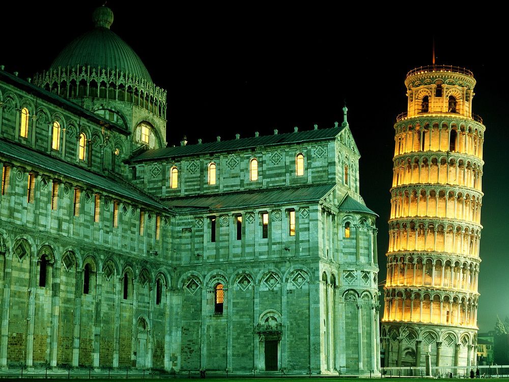 Обои для рабочего стола Duomo and Leaning Tower, Pisa, Italy