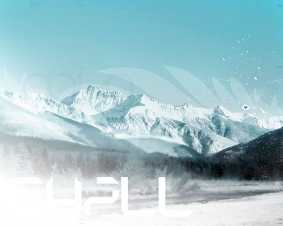 Обои на рабочий стол Снежные вершины гор Chill