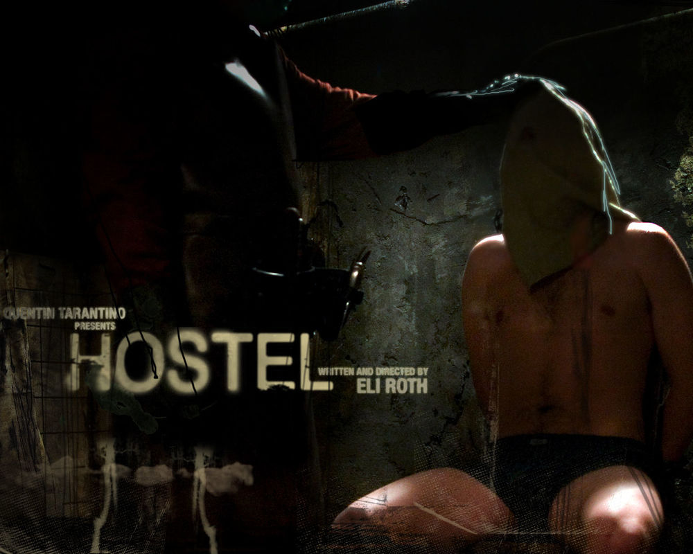Обои для рабочего стола Хостел Hostel человек с мешком на голове