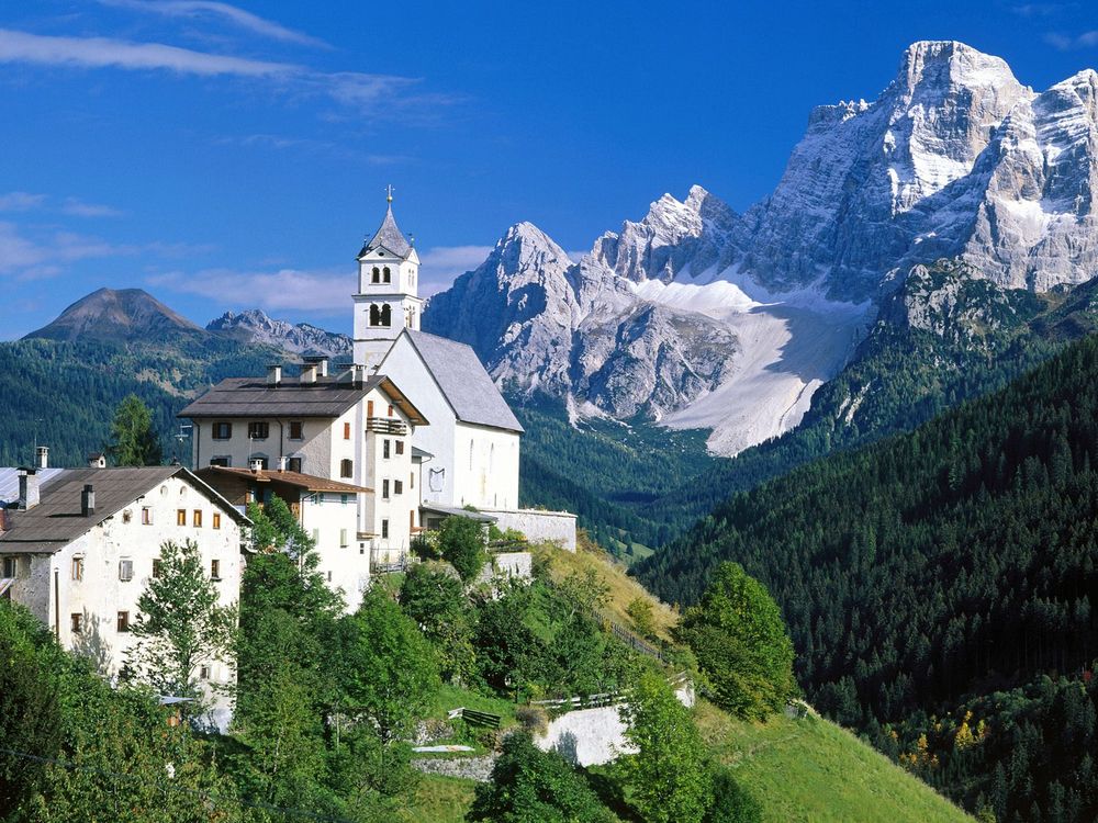 Обои для рабочего стола The Dolomites, Alps, Italy