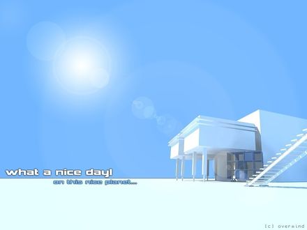 Обои на рабочий стол (What a nice day on this nice planet...)