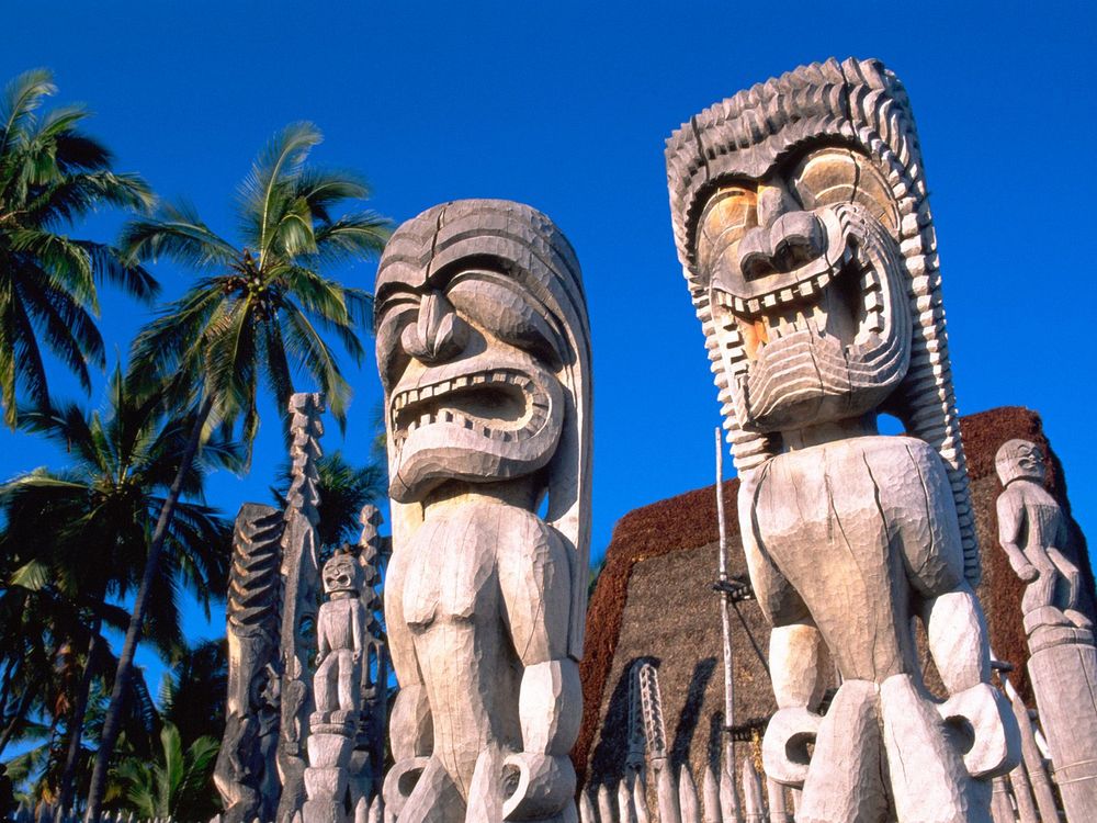 Обои для рабочего стола Puuhonua o Honaunau National Historical Park, Hawaii