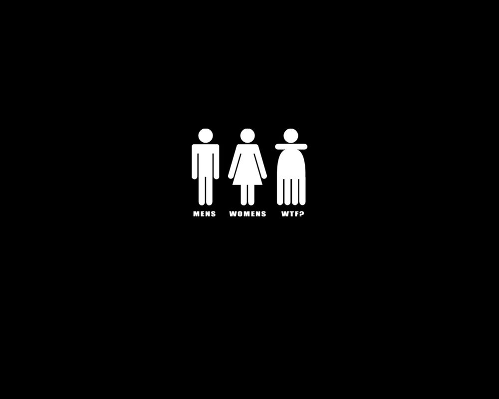 Обои для рабочего стола Женщина, мужчина и ктулху=))mens, womens,  wtf