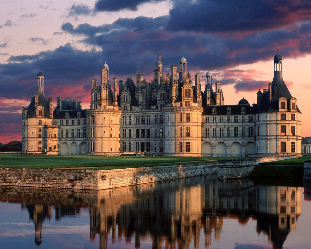 Обои для рабочего стола Chateau de Chambord France, замок во Франции