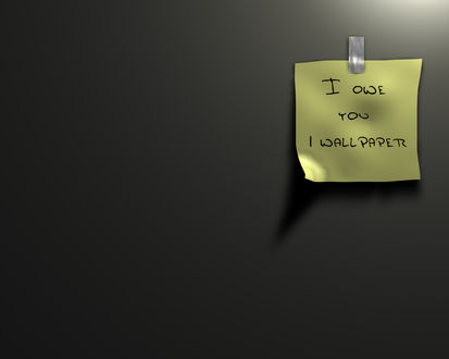 Обои на рабочий стол I owe you i wallpaper