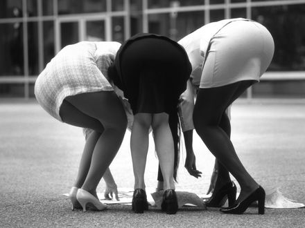 Девушки В Колготках Черно Белое Фото