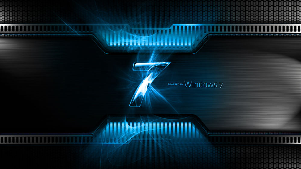 Обои для рабочего стола Виндовоз, 7 powered by windows 7