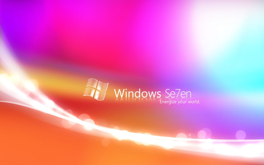 Обои для рабочего стола Виндоус, Windows Se7en Energize your world