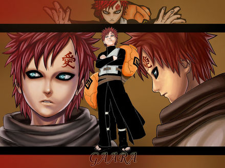 Обои на рабочий стол Gaara, аниме 'Наруто'