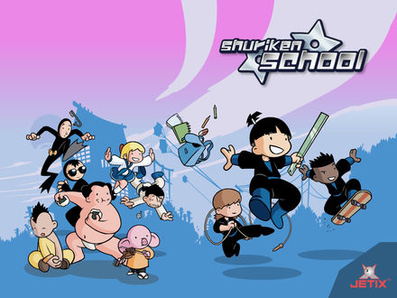 Обои на рабочий стол Shuriken school Jetix