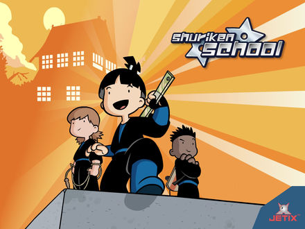 Обои на рабочий стол Shuriken School Jetix