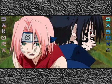 Обои на рабочий стол Сакура и Саске (Sakura Sasuke)