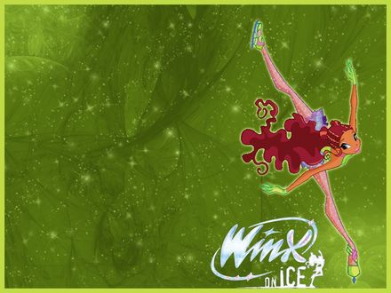 Обои на рабочий стол Winx on ice (Лейла на коньках)