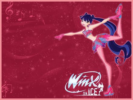 Обои на рабочий стол Winx on ice (Муза на коньках)