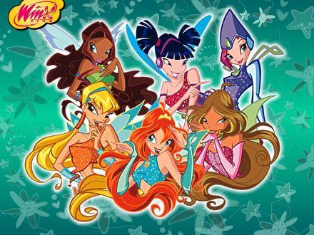 Обои на рабочий стол Winx Club обычные превращения