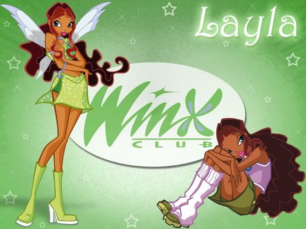 Обои на рабочий стол Winx Club Layla