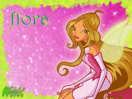 Обои на рабочий стол Flora winx club