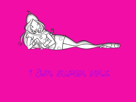 Обои на рабочий стол I am super girl