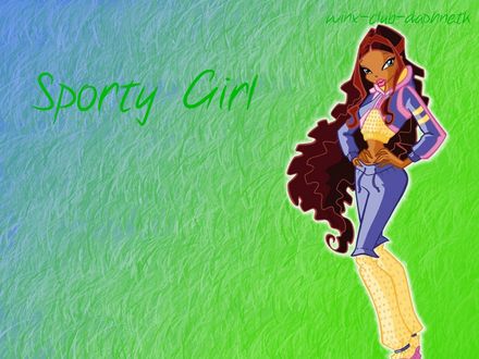 Обои на рабочий стол Sporty Girl