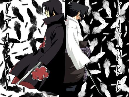 Обои на рабочий стол Itachi & Sаsuke