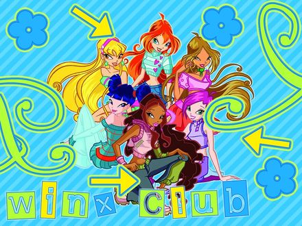Обои на рабочий стол Winx club