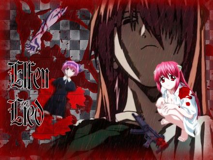 Обои на рабочий стол Elfen Lied
