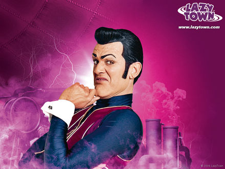 Обои на рабочий стол Лентяево, Робби Злобный (Lazy town, www.lazytown.com)