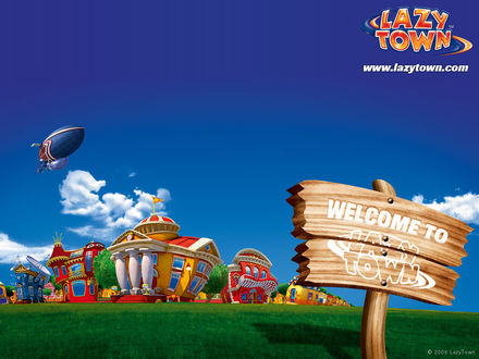 Обои на рабочий стол Лентяево, Welcome to Lazy town (Lazy town, www.lazytown.com)