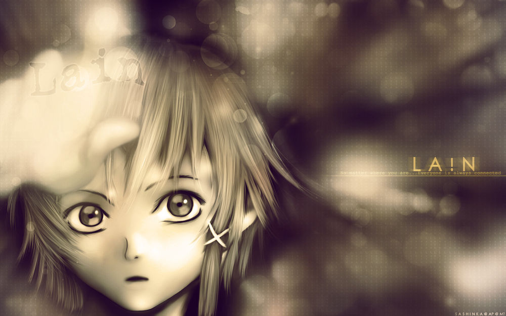 Обои для рабочего стола Lain. No matter where you are...everyone is always connected