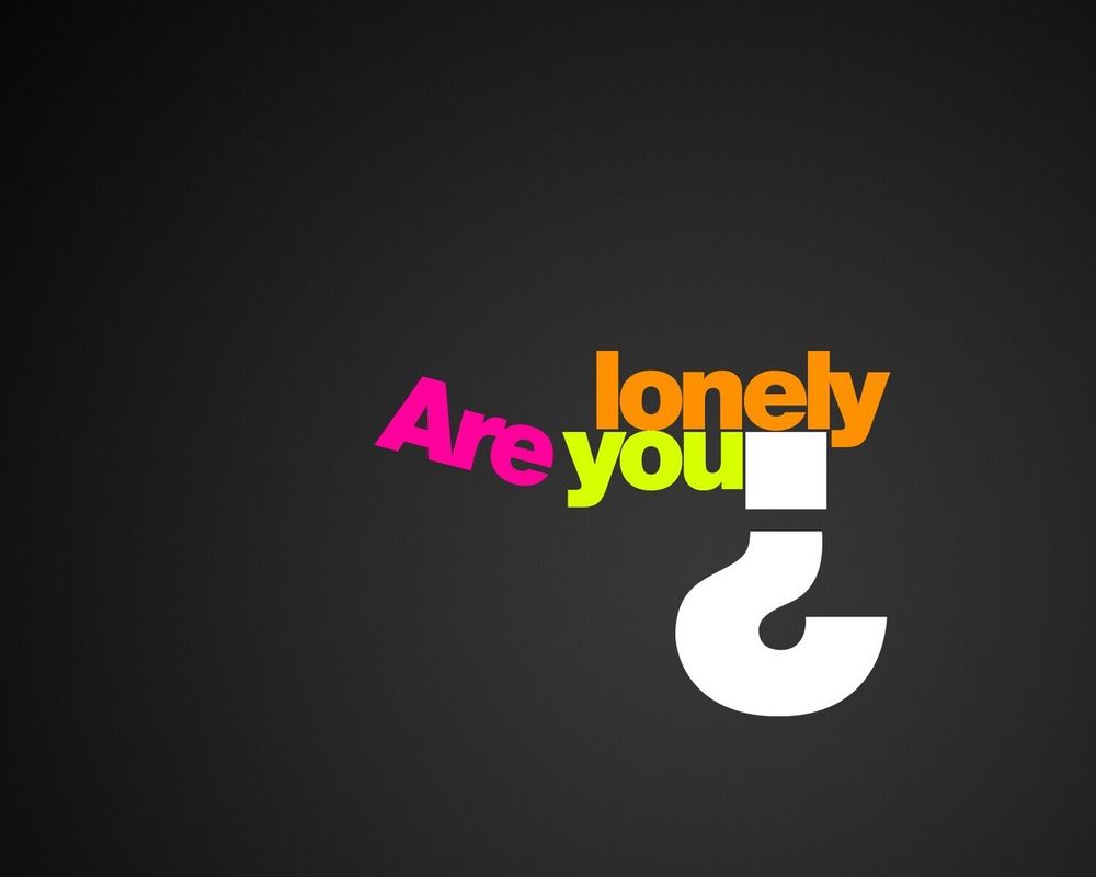 Обои для рабочего стола Are you lonely?