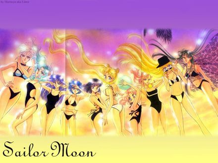 Обои на рабочий стол Sailor Moon (манга сейлор Мун)