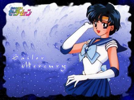 Обои на рабочий стол Sailor Mercury