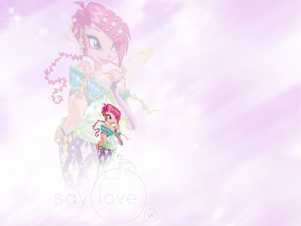 Обои на рабочий стол Say love